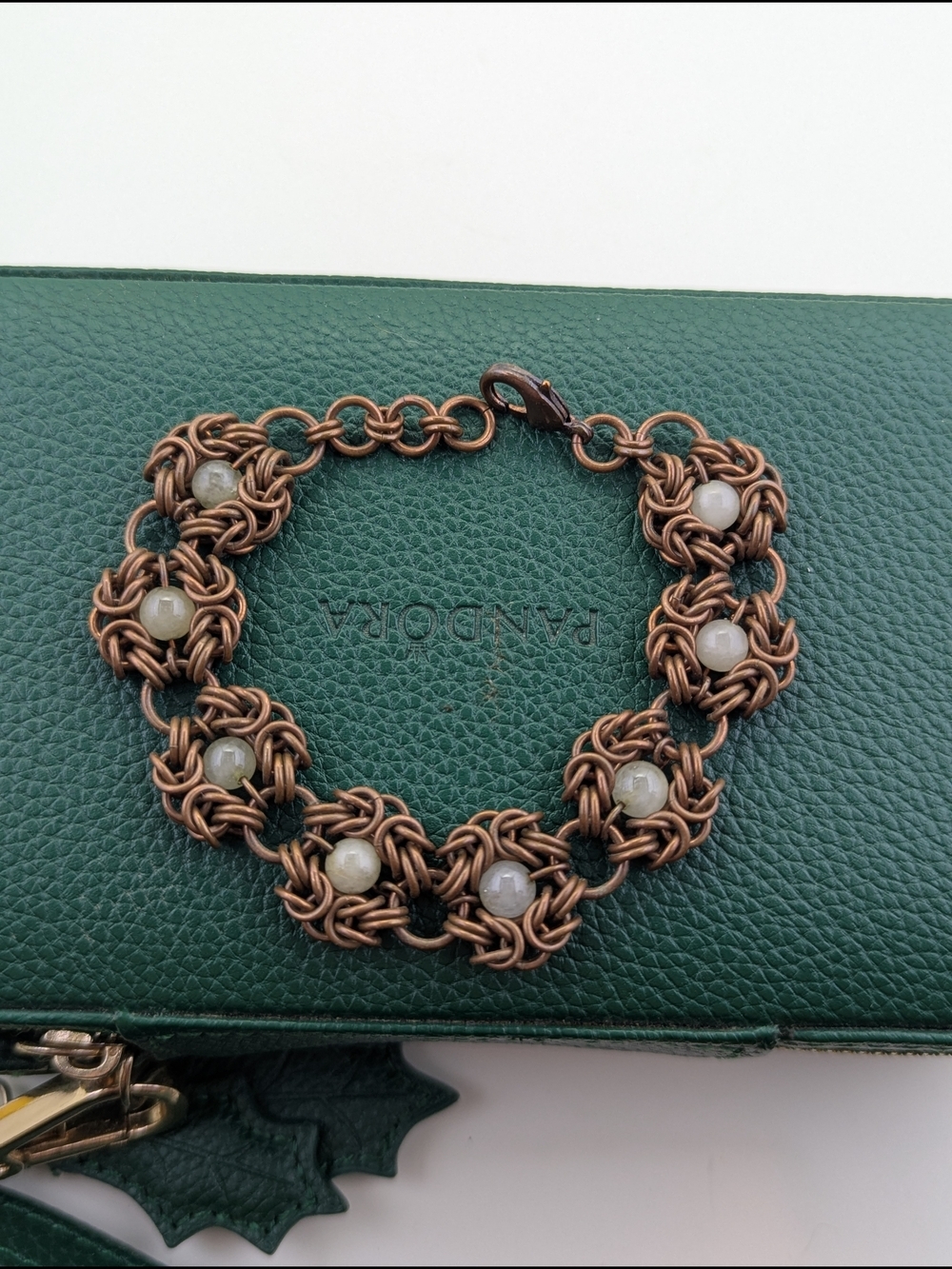 ✨ Handcrafted Copper Chainmaille Bracelet ✨